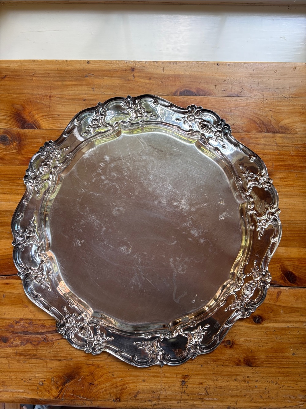 Towle EP 4022 Silverplate Candy Or Cake Dish Is Know As Old Master/Rose Scroll - Picture 7 of 9